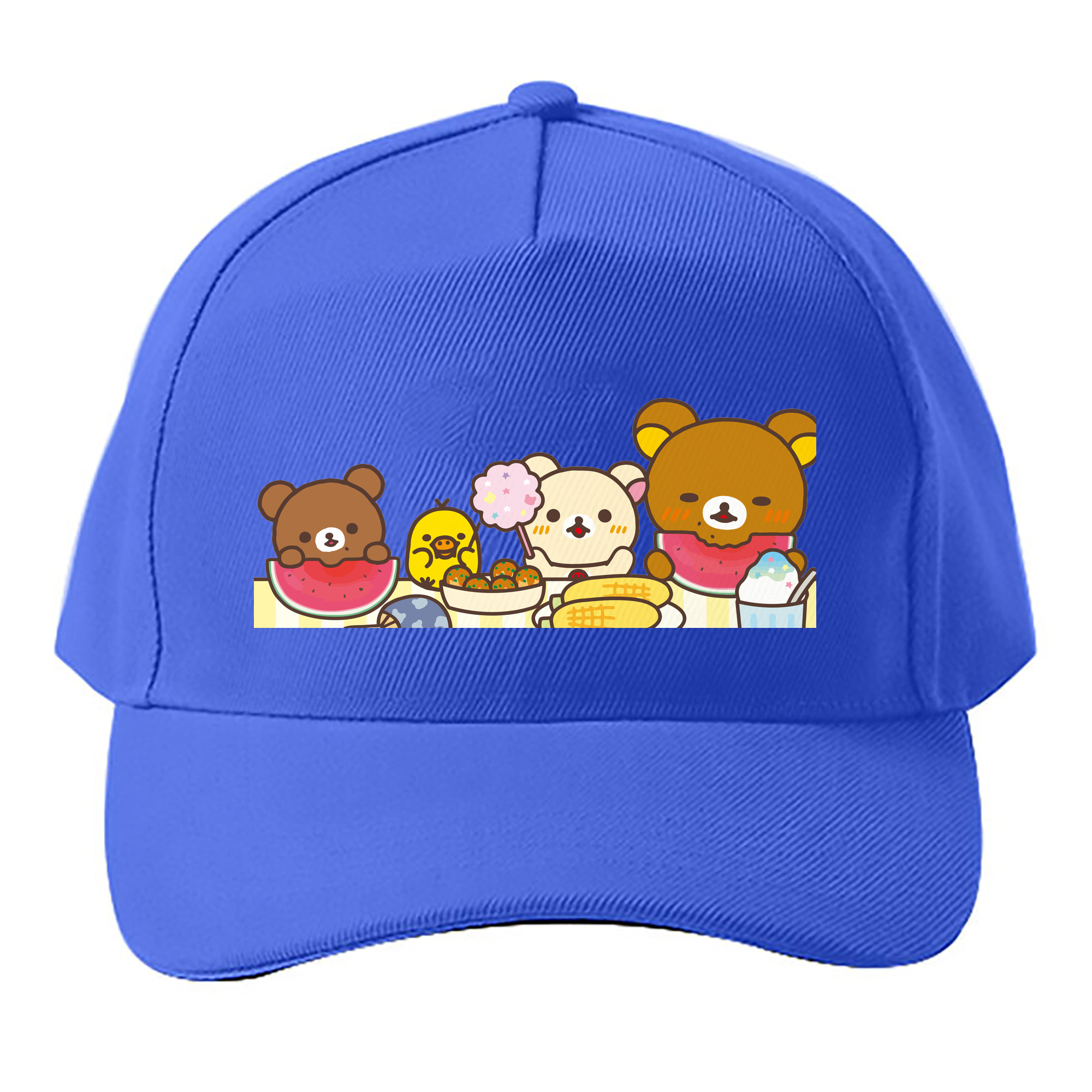 （画像用） リラックマ リラックマ キイロイトリ Rilakkuma Korilakkuma Kiiroitori ベースボールキャップ 綿100％ 男女兼用 帽子 スポーツ